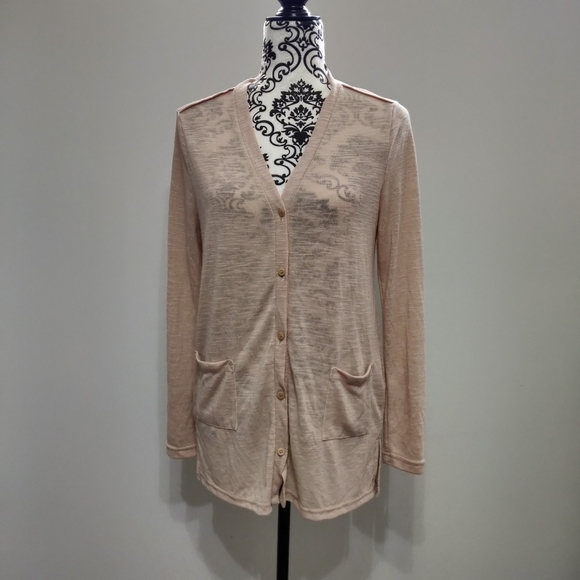 Thin Sheer Long double Pocket Summer Cardigan - Picture 2 of 7